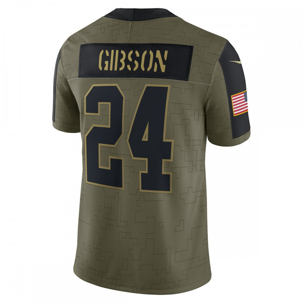 Antonio Gibson Washington Football Team Nike 2021 Salute To Service Limited Player Jersey - Olive-GridironStore